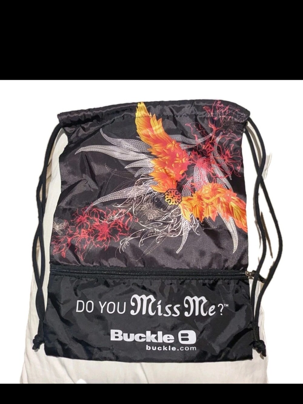Buckle Miss Me Backpack Black Wings Hike Festival Farmer's Market School Travel